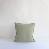 Mint linen cushion