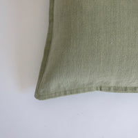 Mint linen cushion