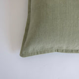 Mint linen cushion