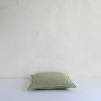 Mint linen cushion