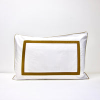 Mustard striped pillow case: Pair