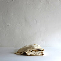 Vintage natural cotton double sheet