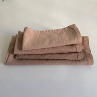 Natural dye pink napkins
