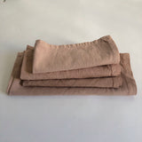 Natural dye pink napkins