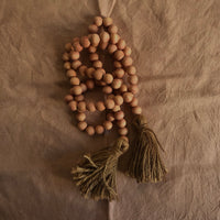 Natural dyed wood beads