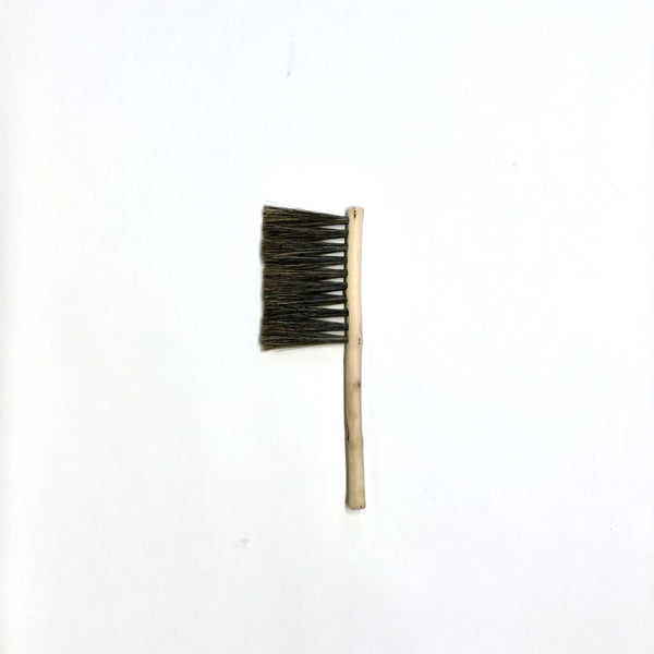 Natural carved hand broom