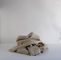 Heavy natural linen bedspread