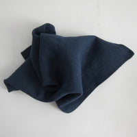 Thick linen navy napkins