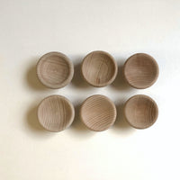 Oak round wall hooks
