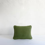 Olive linen cushion