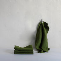 Heavy olive napkins
