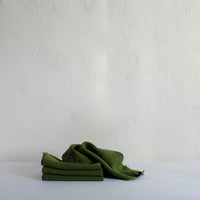 Heavy olive napkins