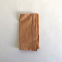 Natural dyed mustard linen napkin