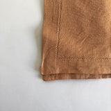 Natural dyed mustard linen napkin