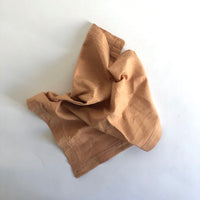 Natural dyed mustard linen napkin