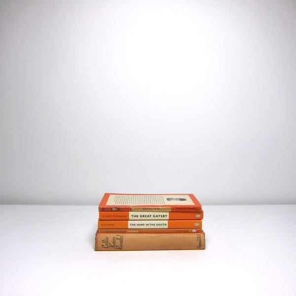 Collection of orange books