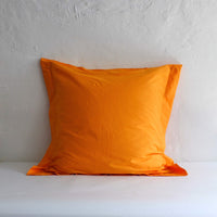 Orange spotted pillow cases