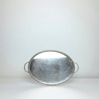 Vintage silver oval tray