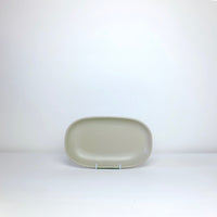 Oval stoneware plate