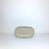 Oval stoneware plate