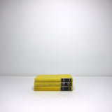 Set of 3 vintage yellow books
