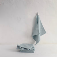 Heavy sky linen napkins