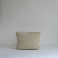 Pale grey cotton cushion