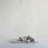 Pale grey linen napkin