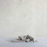 Pale grey linen napkin