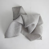 Pale grey fine linen napkins