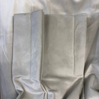 Pair pale grey velvet curtains