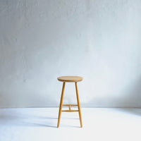 Light wood stool