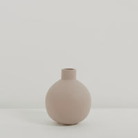Matt pink ceramic vase