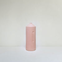 Pink ceramic bottle