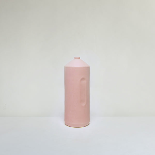 Pink ceramic bottle