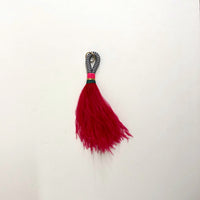 Pink feather tassel