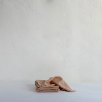 Fine pink linen napkins
