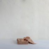 Fine pink linen napkins