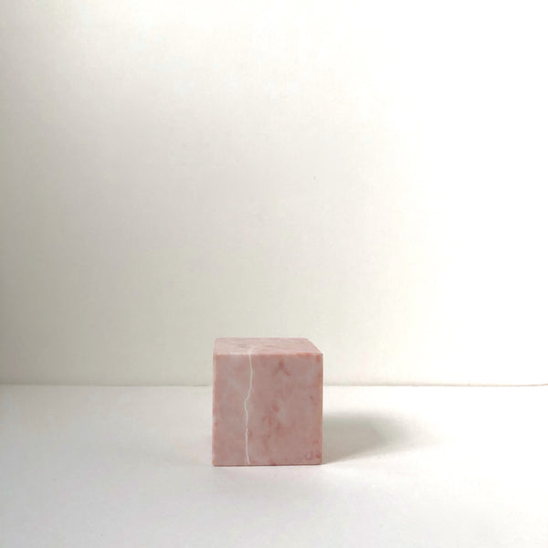Pink marble block