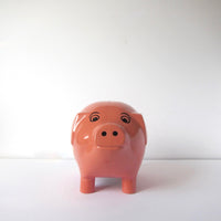 Pink pig money box