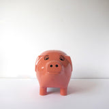 Pink pig money box
