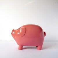 Pink pig money box