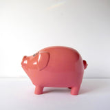 Pink pig money box