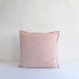 Pink textured cotton cushion