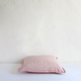 Pink textured cotton cushion