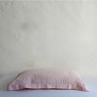 Vintage pink cotton pillow case