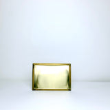 Rectangle polished brass tray