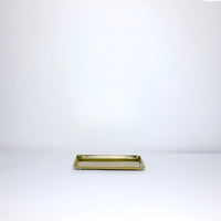 Rectangle polished brass tray