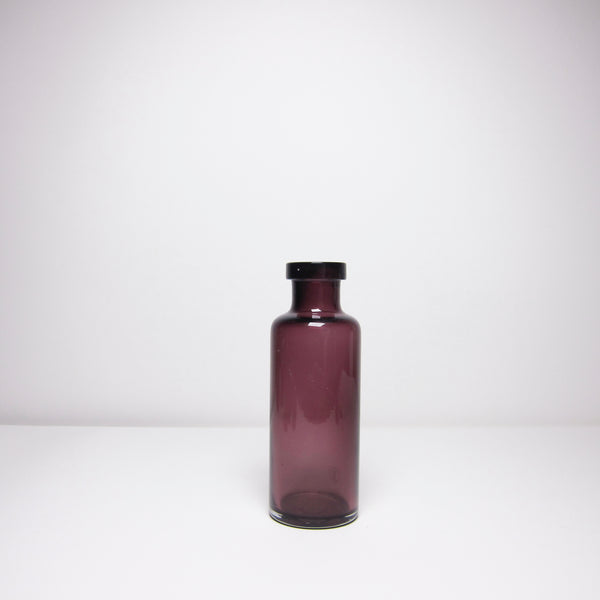 Purple glass bottle
