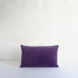 Purple velvet cushion